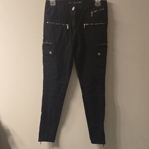 Michael Kors Black Zippered Pants